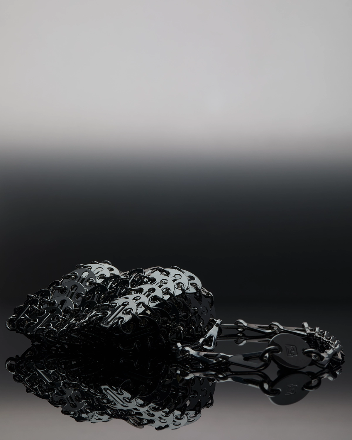 Rabanne bag mini 1969, gradient background