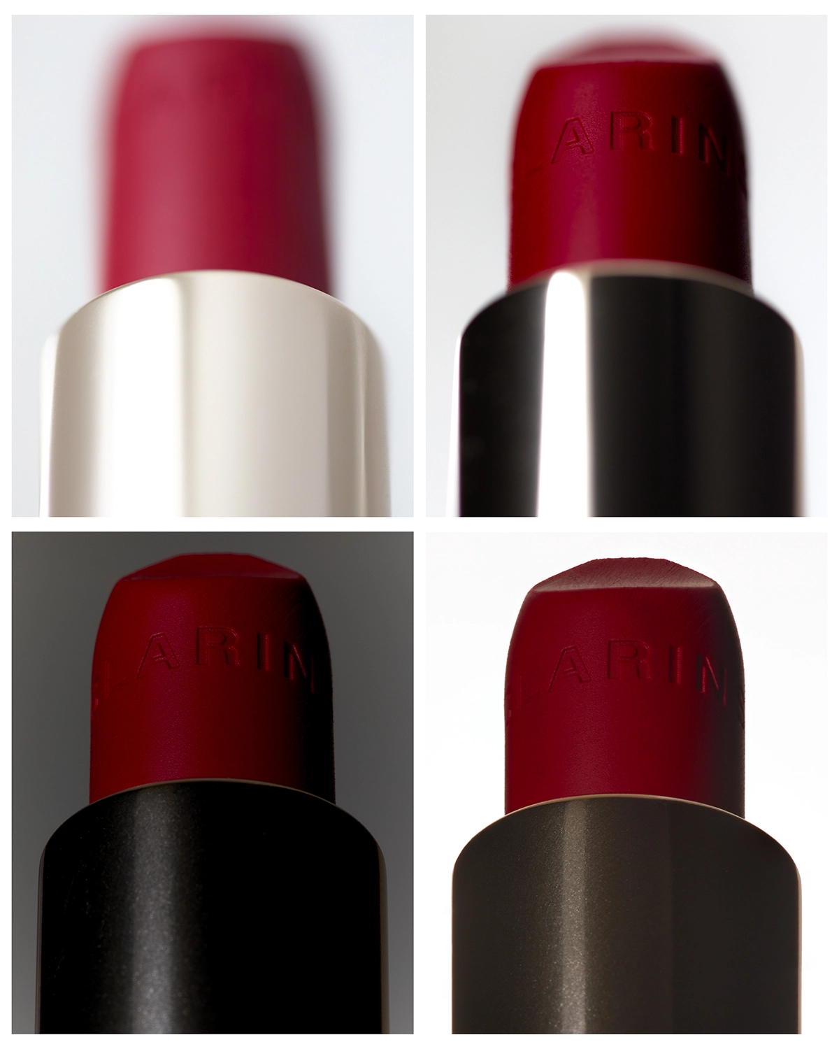 Clarins red lipstick : blur to sharp